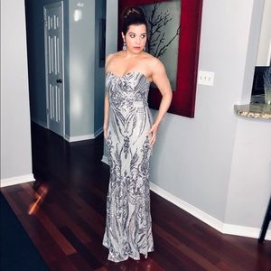 Asos Club London sequined party dress